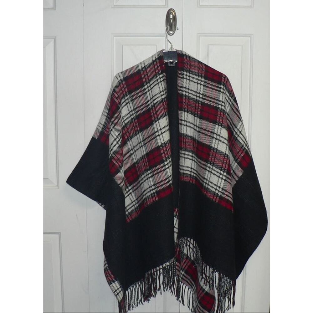 Decorated Originals‎ Women's 100% Acrylic Plaid One Size Blanket Shawl Fringe